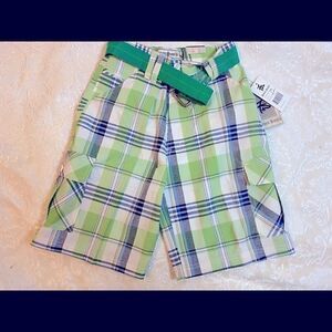 Seven Souls Boys Plaid Fashion Shorts Size :12,14